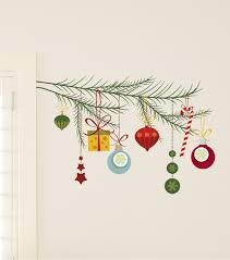 Dcwv Home Christmas Wall Decal Ornaments On A Branch Jo Ann Christmas Wall Decal Holiday Decals Holiday Wall Art