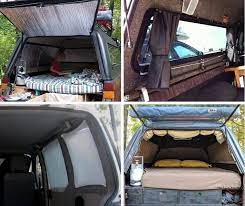 Use magnets to attach a curtain in the car. The Complete Guide To Diy Camper Curtains And Window Covers Take The Truck