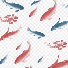 Blue And Red Koi Fish Patterned Background Illustration Free Image By Rawpixel Com Nap Background Patterns Illustration Fish Patterns