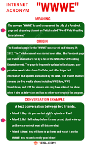 Wwwe Meaning What Does Wwwe Stand For With Useful Examples 7esl Meant To Be Other Ways To Say Twitch Channel