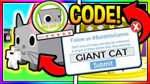 Hello pet simulator gamer / player this is for you everyone this is the 4 new codes 100 % working and legit if you like this video. Roblox Pet Simulator Giant Cat Code Toy Plush Youtube