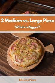 The crust was thin, but not too thin, and had great texture. 2 Medium Vs Large Pizza Which Is Bigger