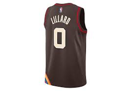 Customized apparel for all the basketball fans! Nike Nba Portland Trail Blazers Damian Lillard City Edition Swingman Jersey Dark Cinder Fur 89 00 Basketzone Net