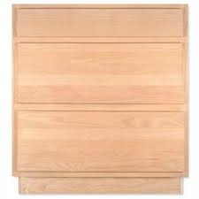 This unfinished kitchen cabinet is just 12 inches wide and has 3 functional drawers. Drawer Base 30 Unfinished Alder Pot Pan Kitchen Cabinet Seconds And Surplus