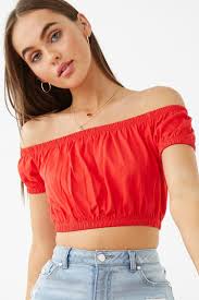 Crop tops and maxi skirts go together like peanut butter and jelly. Shop Off The Shoulder Crop Top For Women From Latest Collection At Forever 21 402995
