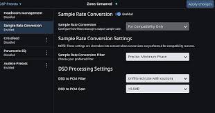 Sample Rate Conversion Grey D Out Support Roon Labs Community