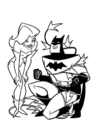 Poison ivy superhero coloring pages. Poison Ivy Tied Up Batman Coloring Book Razukraski Com