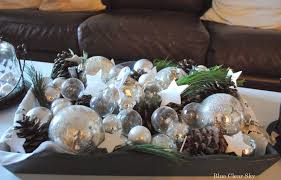 Rustic Maple Christmas Living Room Coffee Table Vignette Vignette White And Cle Christmas Table Decorations Christmas Crafts Decorations Coffee Table Vignettes