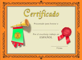 Past participle of do 2. Spanish Certificate By Spanish Cuentos Teachers Pay Teachers
