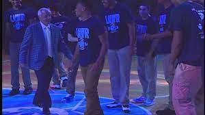 Unc Men S Basketball Coaches Dance At Lnwr Mens Basketball Carolina Girl National Champions