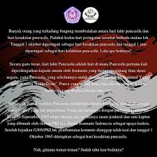 Mana dimana anak kambing saya? Alsa Lc Unsrat On Twitter Greetings Alsaians We Would Like To Explain The Difference Between The Pancasila Sanctity Day And Birth Of Pancasila Alsa Always Be One Https T Co Ssdwvetlqo