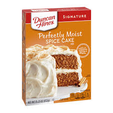 For the carrot cake cookies: Signature Spice Cake Mix Duncan Hines