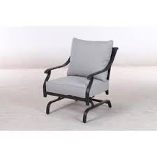 Style Selections Elliot Creek Set Of 2 New Slate Metal Conversation Chair S With Gray Olefin Cushioned Seat Lowes Com Seating Grey Cushions Seat Cushions