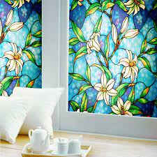 Of course, our professional art glass designer will make sure your stained glass window gives you the privacy you need. Amazon Com Ablave Stained Glass Window Film Decorative Privacy Window Film Frosted Window Film Window Clings No Glue Self Static Cling For Home Bedroom Bathroom Kitchen Office 35 4 X78 7 Kitchen Dining