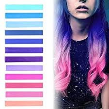 I'm trying to make the other colors crawl further down the strands and hoping maybe they can overpower the stain eventually. Buy Best Pink To Blue Ombre Hair Dye Set Of 12 Galaxy Temporary Hair Color With Shades Of Blue Purple Lilac Pink Pastel Set Of 12 Temporary Hair Dye