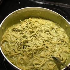 Espagueti Verde Green Spaghetti Recipe By Alexis Garcia Recipe Green Spaghetti Recipe Recipes Mexican Food Recipes