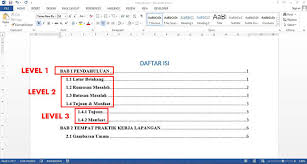 Cara Membuat Daftar Isi Otomatis Di Microsoft Word Duniatik Com Belajar Tik Komputer Cbt Internet Serta Informasi Seputar Dunia Pendidikan