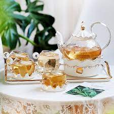 Elegant Glass Tea Set From Apollo Box In 2021 Glass Tea Set Glass Tea Tea Pots