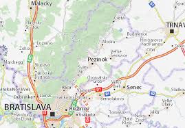 Bratislavská mestská karta od 1. Michelin Landkarte Pezinok Stadtplan Pezinok Viamichelin