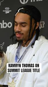 Omaha basketball’s Kamryn Thomas talks winning Summit League title #omaha  #ncaabasketball