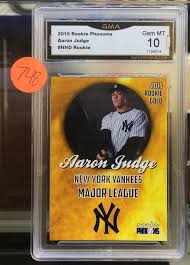 Maybe you would like to learn more about one of these? Sold Price 2015 Rookie Phenoms Aaron Judge Rookie Card Graded Gma 10 Gem Mint Invalid Date Edt