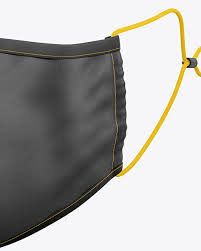 Download Face Mask Mockup In Apparel Mockups On Yellow Images Object Mockups