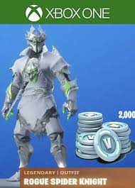 Epic games propose aux joueurs de fortnite de récupérer, gratuitement, la tenue cammy, venant de l'univers street fighter, grâce à un nouveau tournoi. Kaufen Fortnite Legendary Rogue Spider Knight Outfit 2000 V Bucks Xbox One Xbox