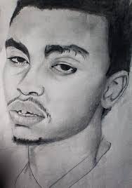 Pencil drawings of Amanuel Abebe