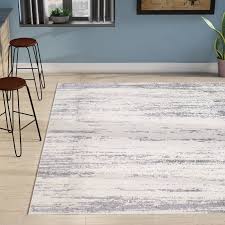 Bridgeton Distressed Modern Gray Cream Abstract Area Rug Area Rugs Decor Rugs In Living Room