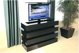 This this flat screen tv lift cabinet is motorized by remote and is made in mahogany wood and has a stunning ebony finish. Concealed Tv How To Hide Flat Screen Tv