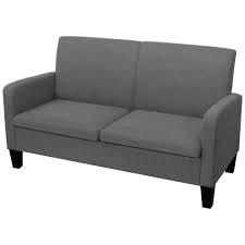 Il divano doppio di benzoni ha un bell'aspetto e un interno. Vidaxl Divano A 2 Posti 135x65x76 Cm Grigio Scuro Eprice