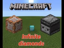 You can only mine diamonds in survival mode . Mcpe How To Make Infinite Diamonds With 1 Command Block Youtube