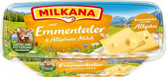 Emmentaler, more often known as emmental or swiss cheese, is a type of cheese that originated from around the emmental region in switzerland. Milkana Schmelzkase Mit Emmentaler Online Kaufen Bei Combi De