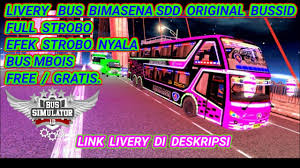 Bimasena sdd bussid game's inbuild bus mod. Livery Bussid Bimasena Sdd Full Strobo Bus Simulator Indonesia Youtube
