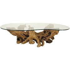 Modernist Driftwood Coffee Table With Biomorphic Plate Glass Top From A Unique Collection Of Antique And Driftwood Coffee Table Coffee Table Driftwood Table
