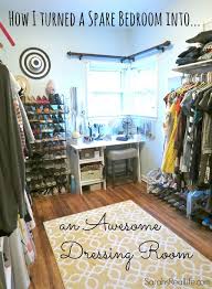 Sarah S Real Home Dressing Room Reveal Sarah S Real Life Spare Bedroom Dream Dressing Room Spare Bedroom Closets