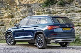 Some distinguishing style points like silvered front grille trim, side windows, door mirror housings and roof rails, along with tinted rear windows. 2017 Skoda Kodiaq Scout More Rugged Model Costs From 32 330 Autocar
