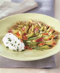 Rosaces D Artichaut Au Chevre Frais Recette Artichaut Artichaut Chevre Frais