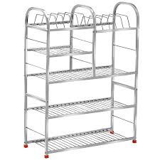 We would like to show you a description here but the site won't allow us. Oc9 24 L X 31 H Inch 5 Shelf Dish Rack Modular Kitchen Storage Rack Utensil Kitchen Rack Steel Silver Amazon In Home Kitchen