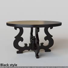 Despite their strength and durability. French Country Round Dining Table 3d Model Cgtrader