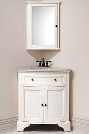 Aojezor small bathroom storage corner floor cabinet with doors and shelves Home Decorators Collection Hamilton 31 In W X 23 In D Corner Bath Vanity In Ivory With Granite Vanity Top In Grey 10809 Cs30h Dw Corner Sink Bathroom Corner Bathroom Vanity Corner Vanity