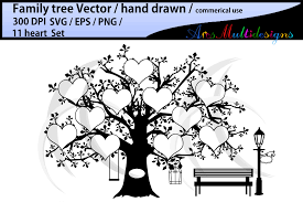 Download Family Tree Template 11 Spots Set By Arcsmultidesignsshop Thehungryjpeg Com