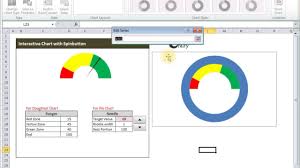 Excel Tutorials Speedometer Chart With Spin Button