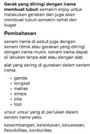 Ritmik adalah sebuah gerakan senam yang biasa dilakukan dalam irama musik, atau latihan bebas yang dilakukan dengan. Senam Irama Diiringi Dengan