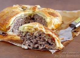 Hoy Cocinas Tu Pastel De Carne Bacon Y Queso Roquefort Receta Pastel De Carne Pastel De Carne Picada Carne Con Hojaldre