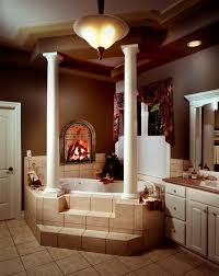 No more buying or chopping wood, keeping it safely stored, or messy chimney cleanup. 17 Bathroom Fireplaces Ideas Bathroom Fireplace Dream Bathrooms Beautiful Bathrooms