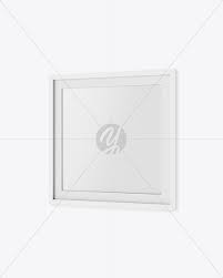 Glossy Photo Frame Mockup In Stationery Mockups On Yellow Images Object Mockups