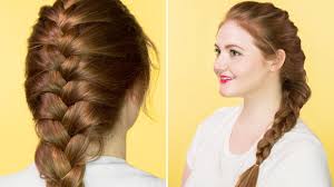 If braiding all your hair back isn't particularly flattering for your face shape, you may want to consider adding bangs. Hair Tutorial How To French Braid Youtube