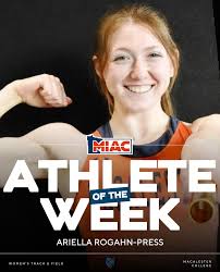 MIAC TRACK & FIELD ATHLETES OF THE WEEK: DECEMBER 10, 2024 Men's Track:  Ignatius Fitzgerald, @stolafathletics (📸: Hannah Robb) Men's Field: Soren  Kaster, @carletonknights (📸: Dash Schwab) Women's Track: Ariella  Rogahn-Press, @macalesterscots