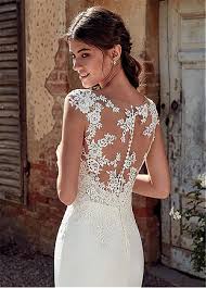 Sposa Abiti Da Sposa Bateau Scollatura Sirena Abiti Da Sposa Modest Morbido Raso Con Merletto Appliques Puro Abito Nuziale Illusion Indietro Abiti Da Cerimonia Color Customized Us Size 26w
